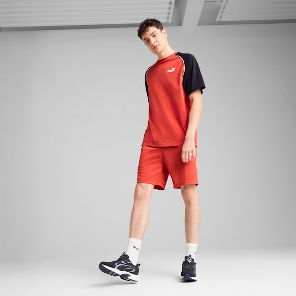 PUMA SPORT Men's 9" Poly Shorts, Red Fire, extralarge